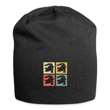 crocodile - Jersey Beanie - black - Front