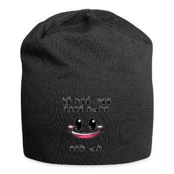 Dis bonjour langue des signes Langue des signes drôle - Bonnet en jersey - noir - Devant
