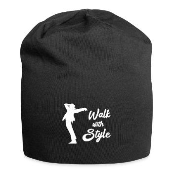 Walk with style - Jersey-Beanie - Schwarz - Vorne
