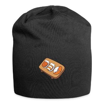 Sushi Schlafende Sushis Japan Lustig Geschenk - Jersey-Beanie - Schwarz - Vorne