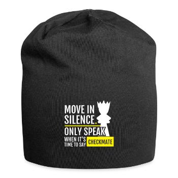 Move In Silence - Jersey-Beanie - Schwarz - Vorne