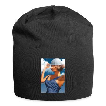 Affiche du communisme de propagande de l'Union soviétique - Bonnet en jersey - noir - Devant