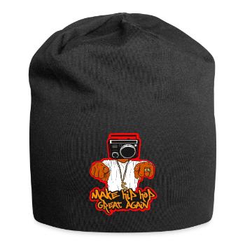 Hip Hop Music Dancing Breakdance Rap Gift - Jersey Beanie - black - Front