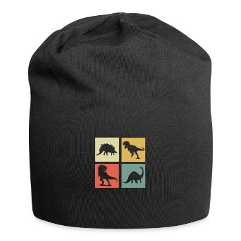 dinosaur - Jersey Beanie - black - Front