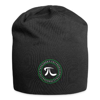 Zahl PI 3,14 Primzahl Geschenk Mathe Nerd - Jersey-Beanie - Schwarz - Vorne