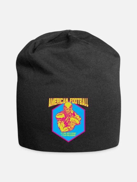 American football saying quarterback - Jersey Beanie - black