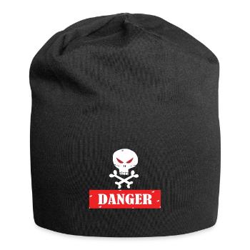Achtung - Jersey-Beanie - Schwarz - Vorne