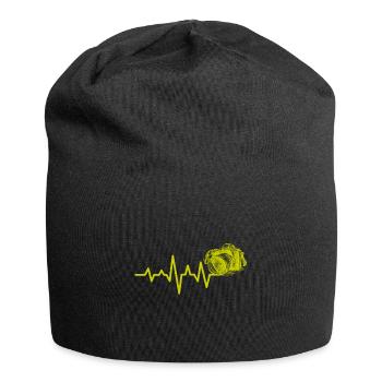 Heartbeat Photograph Foto Kamera Geschenkidee - Jersey-Beanie - Schwarz - Vorne
