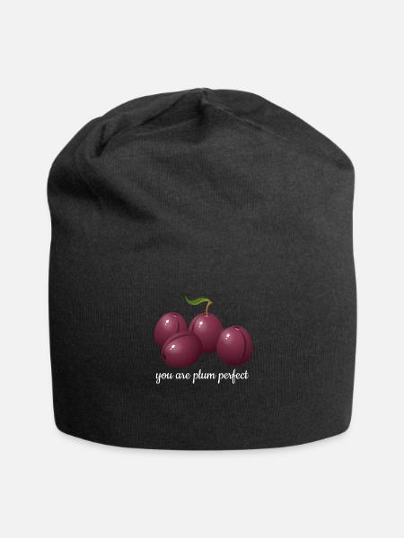 You Are Plum Perfect - Jersey Beanie - black