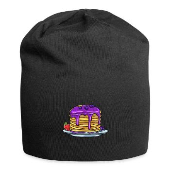 Pancake pancake pancake gift - Jersey Beanie - black - Front