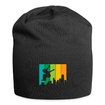 Parkour Traceur Freerunning Obstacle Course Gift - Jersey Beanie - black - Front