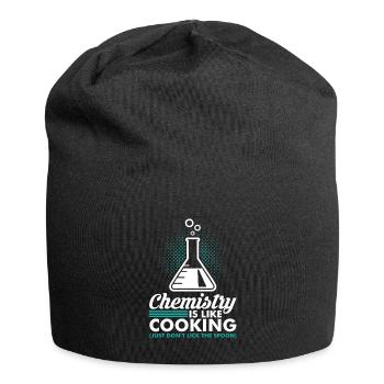 Science Chemistry cooking laboratory gift idea nerd - Jersey Beanie - black - Front