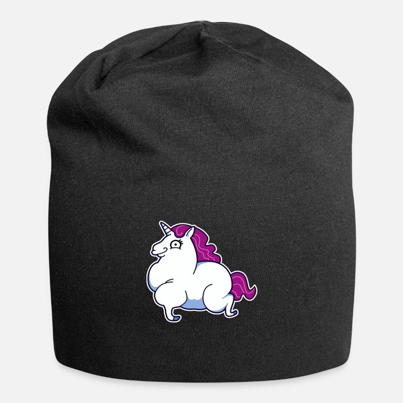 Starkes - Einhorn - Jersey-Beanie - Schwarz