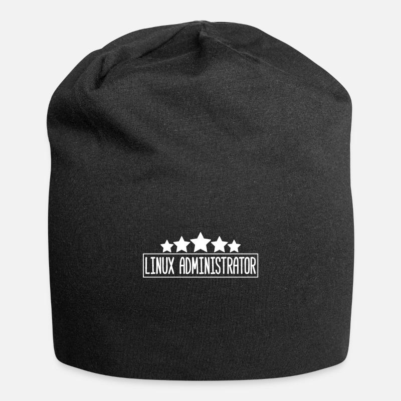 Administrateur Linux - Bonnet en jersey - noir