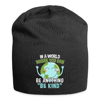 Weltfrieden Frieden Friedensbewegung Geschenk - Jersey-Beanie - Schwarz - Vorne