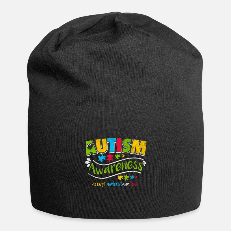 Autisme - Bonnet en jersey - noir