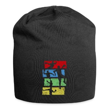 Cadeau de passe-temps sportif sportif d'équipe de handball - Bonnet en jersey - noir - Devant