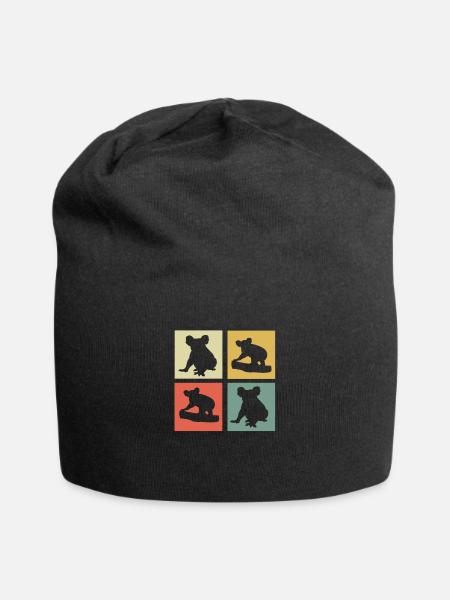 koala - Bonnet en jersey - noir