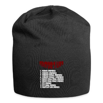 Editor Leben - Jersey-Beanie - Schwarz - Vorne