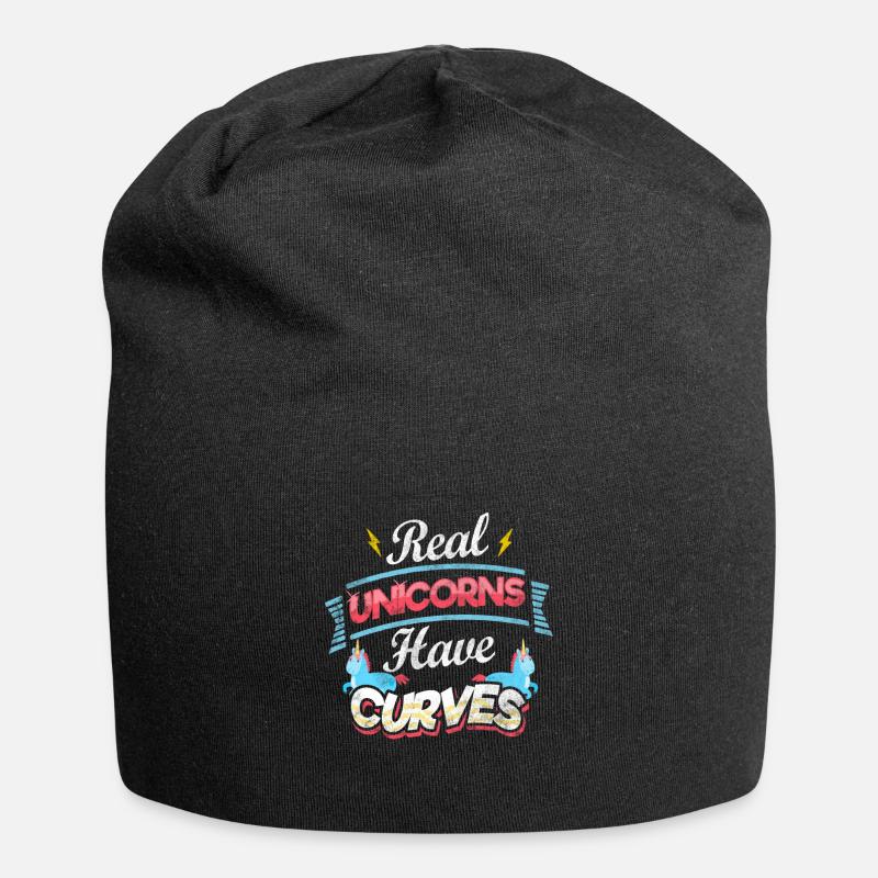 Licorne - Bonnet en jersey - noir