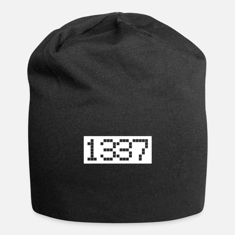 Computerhacker - Jersey-Beanie - Schwarz
