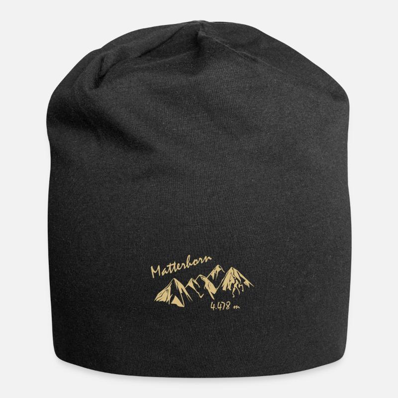 Cervin - Bonnet en jersey - noir
