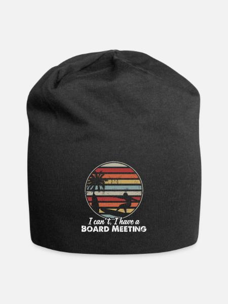 Surfen Surfer Surfbrett - Jersey-Beanie - Schwarz