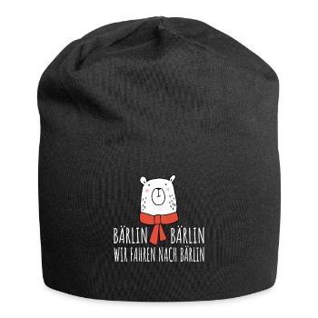 BÄRLIN | We drive to Berlin | Capital Bear - Jersey Beanie - black - Front