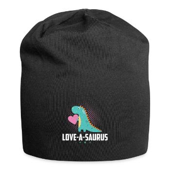 Saint Valentin amour amour idée cadeau coeur présent - Bonnet en jersey - noir - Devant