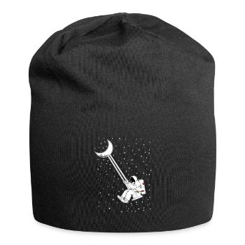 Spaceman - Jersey Beanie - black - Front