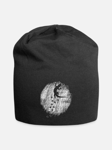 Gecko Reptil - Jersey-Beanie - Schwarz