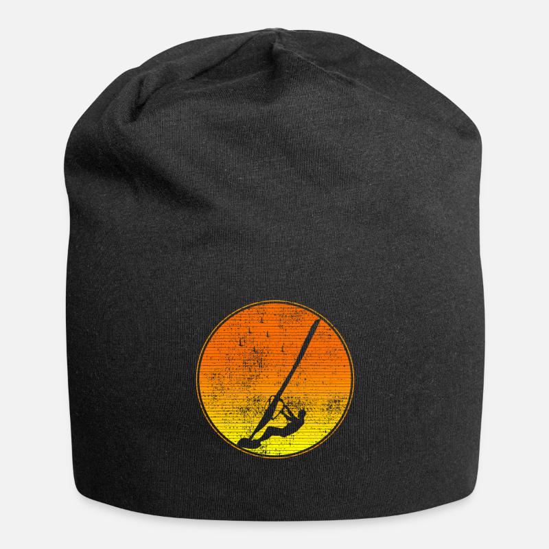 Planche à voile vintage - Bonnet en jersey - noir