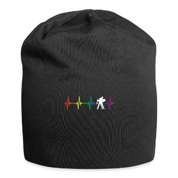 Tango Rainbow Heartbeat - Jersey-Beanie - Schwarz - Vorne