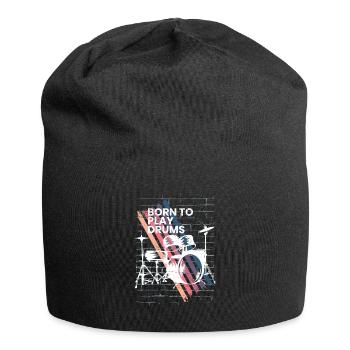 Batterie Cadeau Batteur Percussions - Bonnet en jersey - noir - Devant