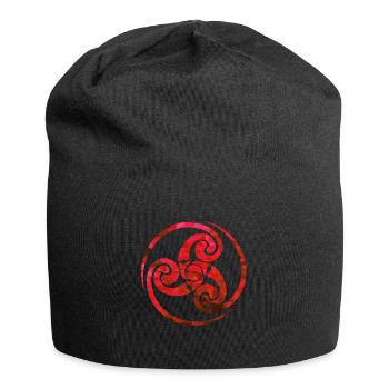 Celtic Knot Red - Jersey Beanie - black - Front