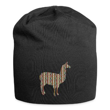 Lama South America - Jersey Beanie - black - Front