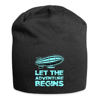 Let The Adventure Begins Zeppelins Adventure - Jersey Beanie - black - Front
