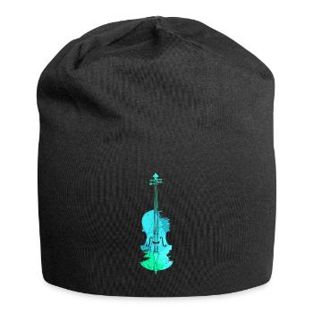 Cello Bassgeige Kniegeige Streichinstrument Cello - Jersey-Beanie - Schwarz - Vorne