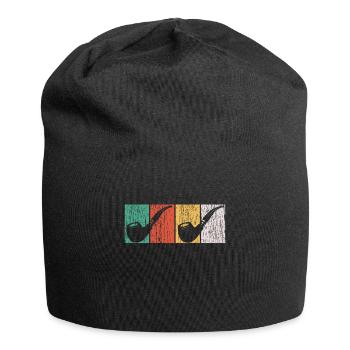 Chemise Pipe Rétro Vintage - Bonnet en jersey - noir - Devant