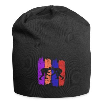 Ringen Ringkampf Ringer Geschenk Wrestling - Jersey-Beanie - Schwarz - Vorne
