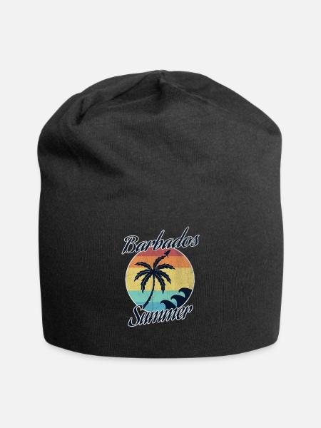 Barbados - Jersey-Beanie - Schwarz
