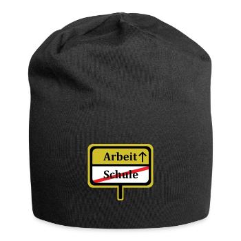 Work school graduation secondary school gift - Jersey Beanie - black - Front