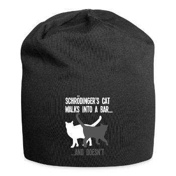 Physik Schrödinger's Katze - Jersey-Beanie - Schwarz - Vorne