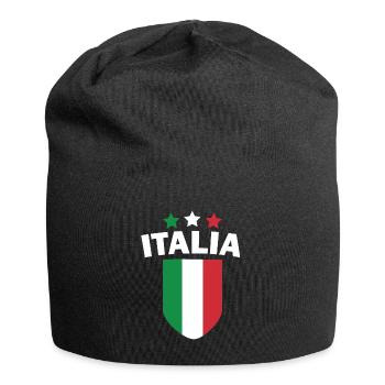 Italie Drapeau Italien Pays Nation Drôle - Bonnet en jersey - noir - Devant