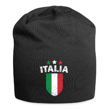 Italien - Jersey-Beanie - Schwarz - Vorne