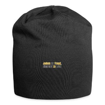 Pour le plaisir de tous, personne pour qui se plaindre! - Bonnet en jersey - noir - Devant