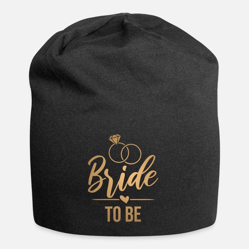 Mariée à être - future mariée - or - Bonnet en jersey - noir