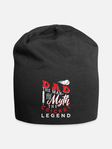 Papa l'homme la légende du cricket - Bonnet en jersey - noir