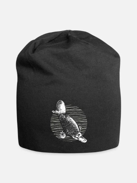 Schnabeltier Liebhaber - Jersey-Beanie - Schwarz