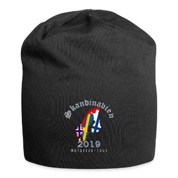 Tour de moto en Scandinavie - Bonnet en jersey - noir - Devant